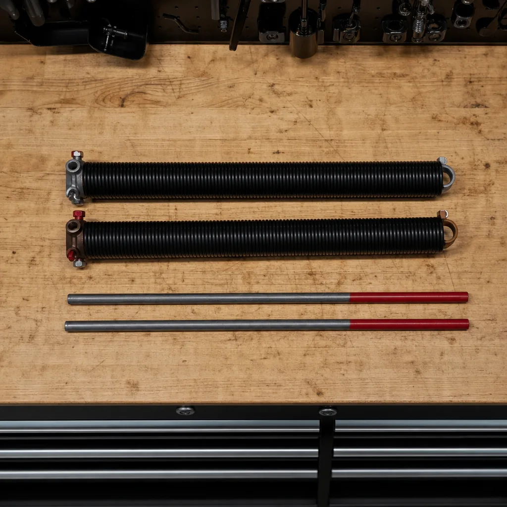 Illustration for broken spring replacement